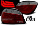 Paire de feux arriere BMW serie 5 E60 Berline 07-09 LED BAR rouge fume