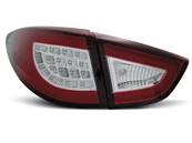 Paire de feux arriere Hyundai IX35 09-15 LED BAR rouge chrome
