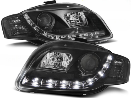 Paire de feux phares Audi A4 B7 de 2004 a 2008 Daylight led noir
