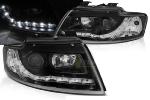 Paire de feux phares Audi A4 B6/8H 02-06 Daylight led Noir