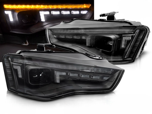 Paire de feux phares Audi A5 B8 de 2011 a 2016 Xenon DRL LED Dyn noir