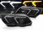 Paire de feux phares BMW serie 3 E92 / E93 de 2010 a 2013 Xenon LED DRL Noir