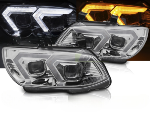 Paire de feux phares BMW serie 3 E92 / E93 de 2010 a 2013 FULL LED DRL Chrome