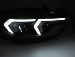 Paire de feux phares BMW serie 4 F32 / F33 de 2013 a 2017 FULL LED TRU DRL Noir