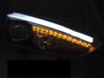 Paire de feux phares Ford Focus 15-18 LED LTI DRL noir
