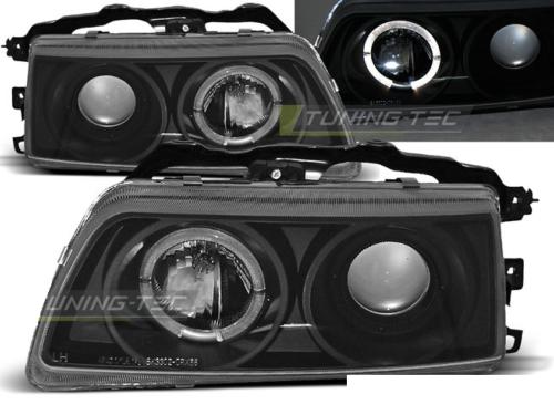 Paire de feux phares Honda CRX 87-89 Angel eyes noir