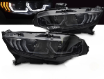 Paire de feux phares Honda Civic de 2016 a 2021 FULL LED DRL Dyn Noir