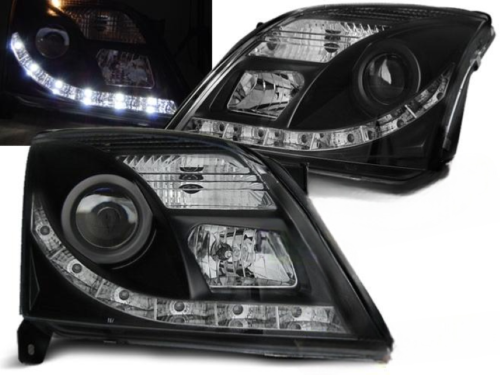 Paire de feux phares Opel Vectra C 02-05 Daylight led noir