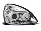 Paire de feux phares Renault Clio 2 01-05 angel eyes chrome