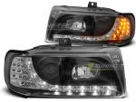 Paire de feux phares Volkswagen Polo 6N 1994-1999 Daylight led noir