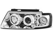Paire de feux phares VW Passat B5 3B de 1996 a 2000 angel eyes chrome