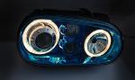 Paire de feux phares VW Golf 4 97-03 angel eyes bleus