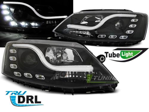 Paire de feux phares VW Jetta 6 11-17 Daylight DRL led LTI noir