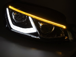 Paire de feux phares VW Golf 7 de 2014 a 2017 FULL LED DRL Noir