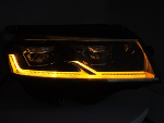Paire de feux phares VW T6.1 de 2020 a 2024 FULL LED TRU DRL Noir