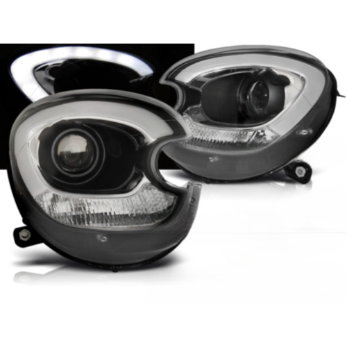 Paire de feux phares Mini Cooper R60 Countryman de 2010 a 2016 Xenon Daylight LTI noir