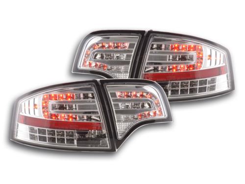 Paire de feux arrière Audi A4 8E Berline 2004 a 2007 Chrome Led