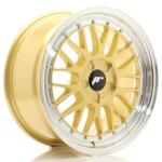 Jante JR Wheels JR23 17x8 ET20-45- 5 trous sur mesure- Gold w/ Machined Lip