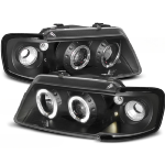 Paire de feux phares Audi A3 8L de 1996 a 2000 angel eyes noir