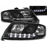 Paire de feux phares Audi A6 C5 de 1997 a 2001 Daylight led noir