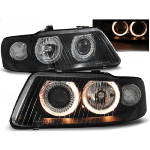 Paire de feux phares Audi A3 8L de 2000 a 2003 angel eyes noir