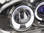 Paire de feux phares Design Angel Eyes VW Golf 3 91-97 Chrome