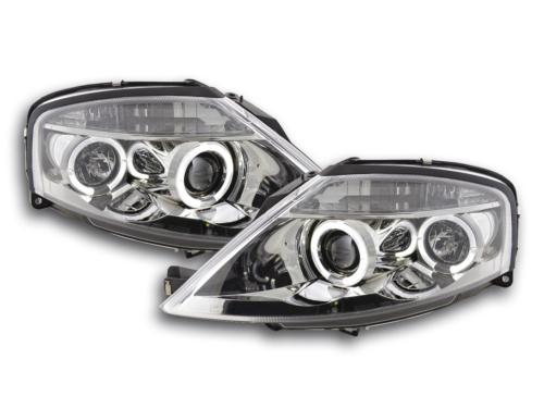 Paire de feux phares Design Citroen C3 02-08 chrome