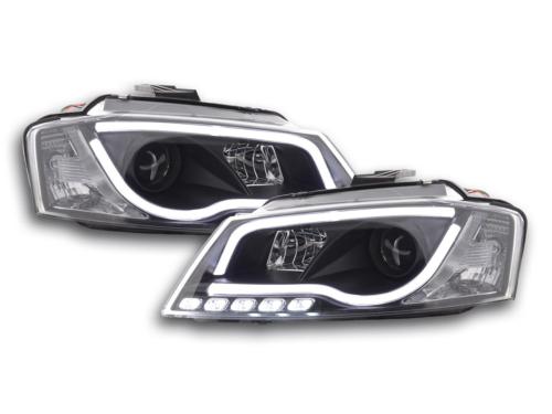 Paire de feux phares Daylight Led DRL Audi A3 8P/8PA 08-12 Noir