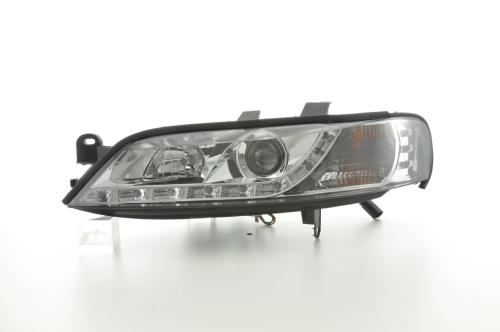 Paire de feux phares Daylight Led DRL Opel vectra B 95 a 99 chrome