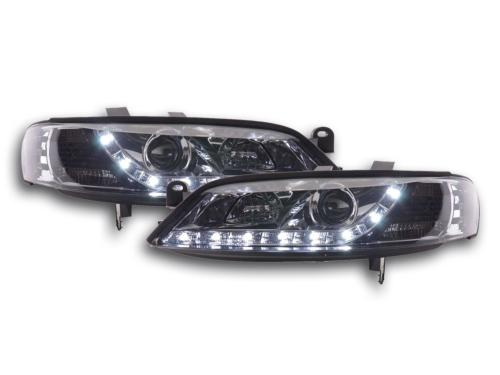 Paire de feux phares Daylight Led DRL Opel vectra B 99 a 02 chrome