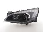 Paire de feux phares Daylight Led Opel Astra J 5 Portes 09-12 noir