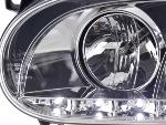 Paire de feux phares Daylight Led VW Golf 3 de 91-97 chrome