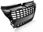 Calandre avant pour Audi A3/S3 de 2008 a 2012 Look Sport Noir Brillant
