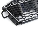 Grille Calandre avant ABS Audi A4 B9 2020 a 2023 Chrome Noir Look Sport