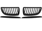 Paire grilles calandre BMW serie 3 E90/E91 05-08 noir brillant