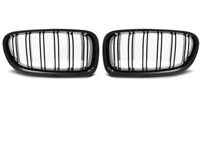 Grilles calandre BMW serie 5 F10/F11 de 2010 a 2016 Noir brillant Double barre