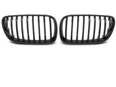 Paire de grilles de calandre BMW X3 E83 06-10 noir brillant