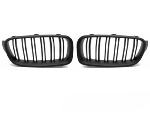 Grilles de calandre BMW serie 3 F30/F31 de 2011 a 2018 Noir Mat Double Barres