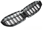 Grille de Calandre ABS BMW Serie 3 G20/G21 19-22 Noir Mat Double Barres