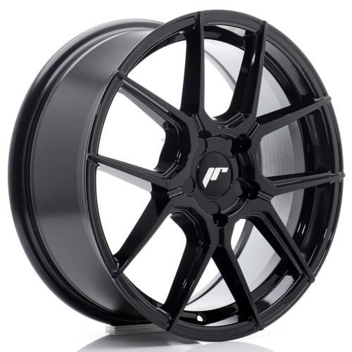 Jante JR Wheels JR30 17x7 ET20-40 - 5 trous sur mesure - Noir brillant