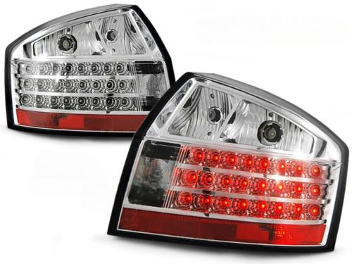 Paire de feux arriere Audi A4 berline de 10/2000 a 10/2004 LED chrome