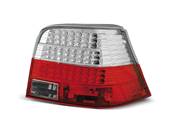 Paire de feux arriere VW Golf 4 97-03 rouge blanc led