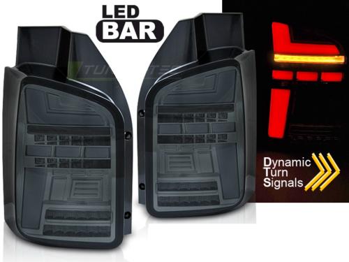 Paire de feux VW T5 03-09 FULL LED BAR DYN Fume