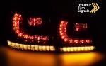 Paire de feux arriere VW Golf 6 08-13 FULL LED DYN Rouge Fume