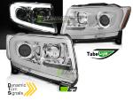 Paire de feux phares Jeep Grand Cherokee 11-13 LED LTI chrome