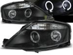 Paire de feux phares Citroen C3 02-09 angel eyes noir