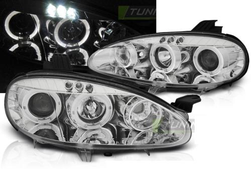 Paire de feux phares Mazda MX5 01-05 Angel Eyes chrome