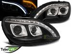 Paire de feux phares Mercedes classe S W220 98-05 Daylight led LTI noir