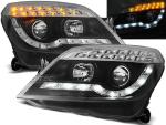 Paire de feux phares Opel Astra H 04-10 Daylight led noir