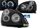 Paire de feux phares Renault Clio 2 01-05 angel eyes CCFL noir